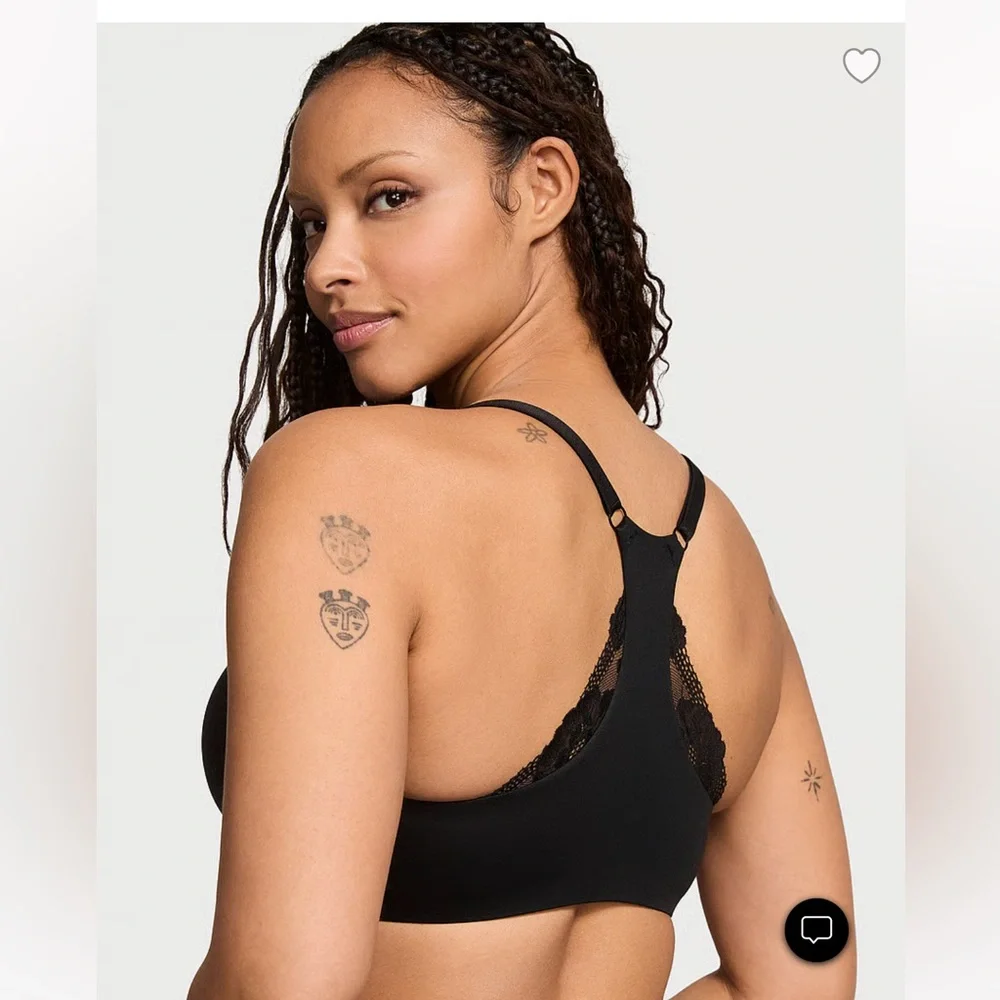 VICTORIAS SECRET  Body push up racerback front closure bra